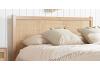 4ft6 Double Rattan and Oak Colour Wood Bed Frame 6